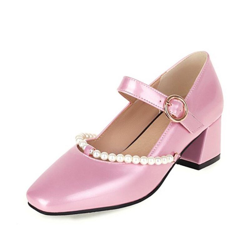 Chaussures Rétro Vintage Femme Rose - Louise Vintage