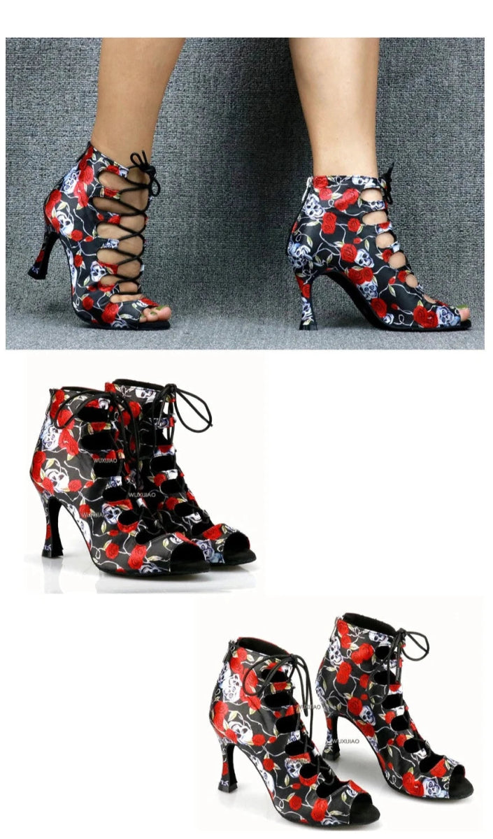 Chaussures Vintage Année 60 Têtes de Mort - Louise Vintage