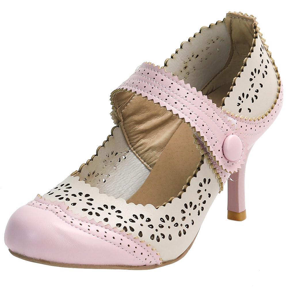 Chaussures Vintage Années 50 Rose - Louise Vintage
