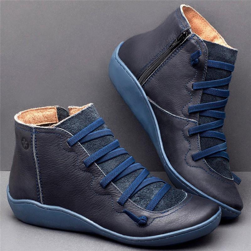 Chaussures Vintage Bottines Bleu - Louise Vintage