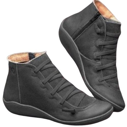 Chaussures Vintage Bottines Gris - Louise Vintage