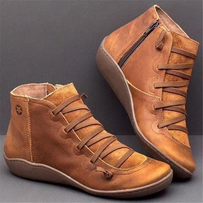 Chaussures Vintage Bottines Marron - Louise Vintage