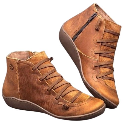 Chaussures Vintage Bottines Marron - Louise Vintage
