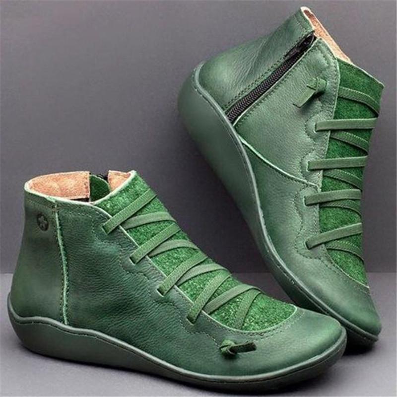 Chaussures Vintage Bottines Vert - Louise Vintage