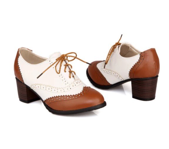 Chaussures Vintage British Marron - Louise Vintage
