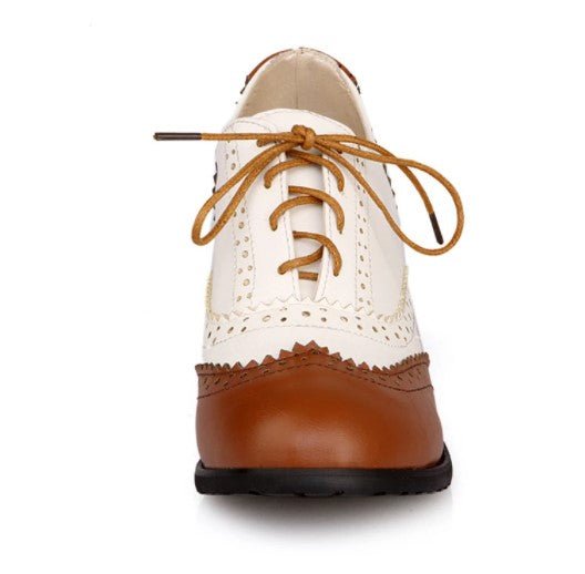 Chaussures Vintage British Marron - Louise Vintage