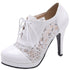 Chaussures Vintage Dentelle Blanc - Louise Vintage