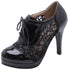Chaussures Vintage Dentelle Noir - Louise Vintage