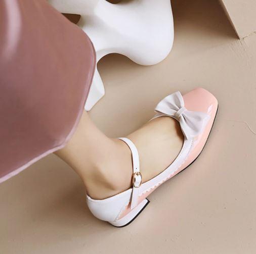 Chaussures Vintage des Années 60 Rose - Louise Vintage