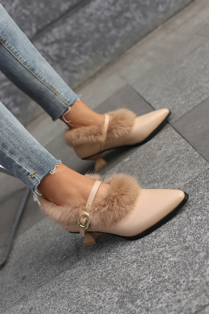 Chaussures Vintage Femme Année 40 Beige - Louise Vintage