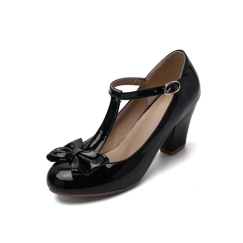 Chaussures Vintage Femme Noeud Noir - Louise Vintage
