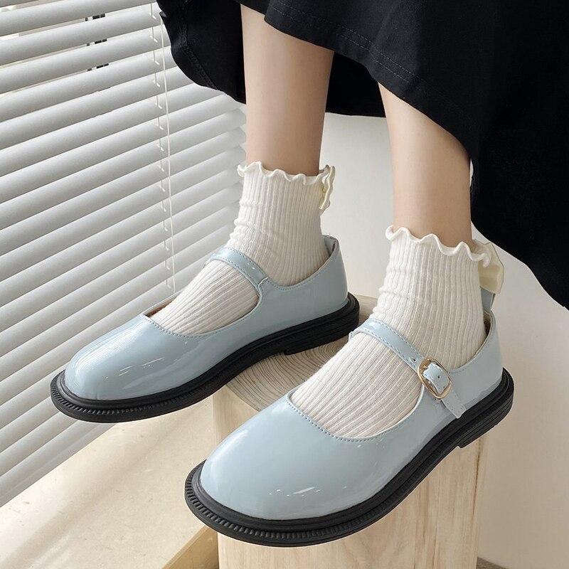 Chaussures Vintage Femme pas Cher Bleu - Louise Vintage