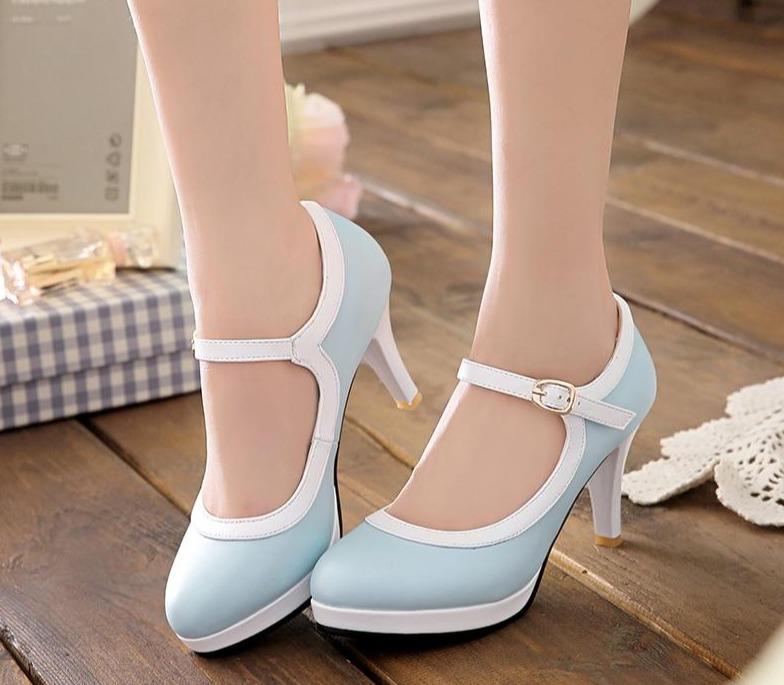 Chaussures Vintage Mode Bleu - Louise Vintage