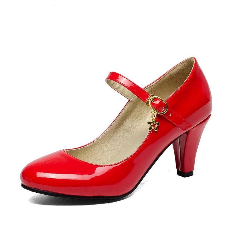Chaussures Vintage Rouge Femme - Louise Vintage