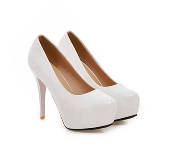 Chaussures Vintage Talons Hauts Blanc - Louise Vintage