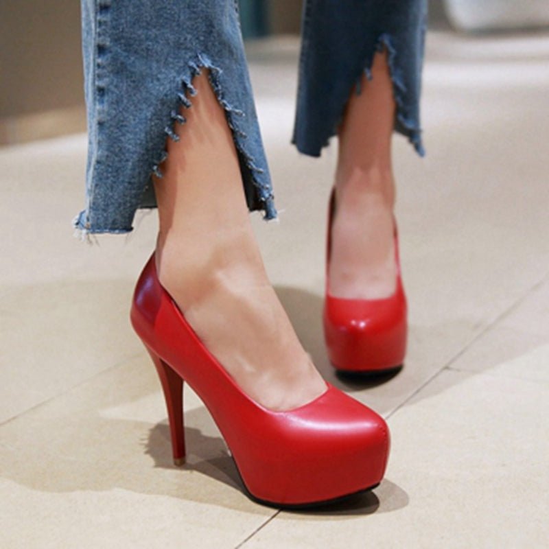 Chaussures Vintage Talons Hauts Gris - Louise Vintage