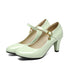 Chaussures Vintage Vert Femme - Louise Vintage