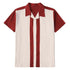 Chemise Vintage Rockabilly Bowling Rouge - Louise Vintage