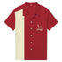Chemise Vintage Rockabilly Bowling Rouge Rock - Louise Vintage