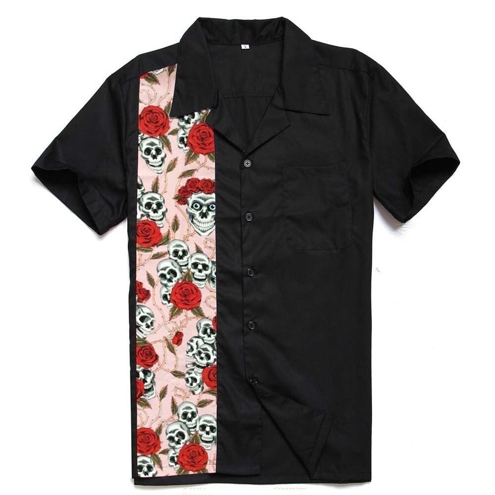 Chemise Vintage Rockabilly Skulls - Louise Vintage