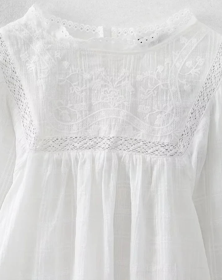 Chemisier Vintage Brodé - Louise Vintage