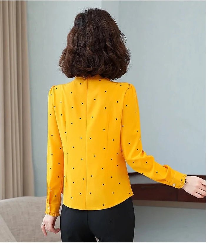 Chemisier Vintage Femme Epoque Jaune - Louise Vintage