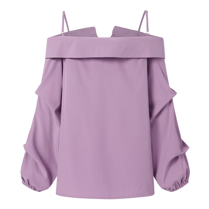 Chemisier Vintage Femme Epoque Violet - Louise Vintage
