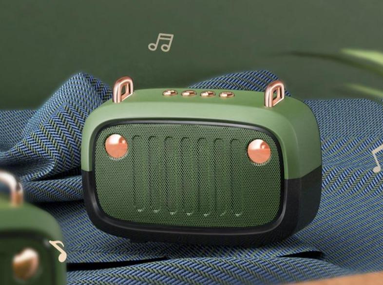 Enceinte Audio Vintage Verte - Louise Vintage