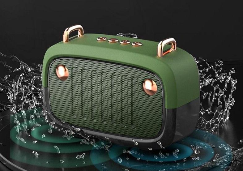 Enceinte Audio Vintage Verte - Louise Vintage