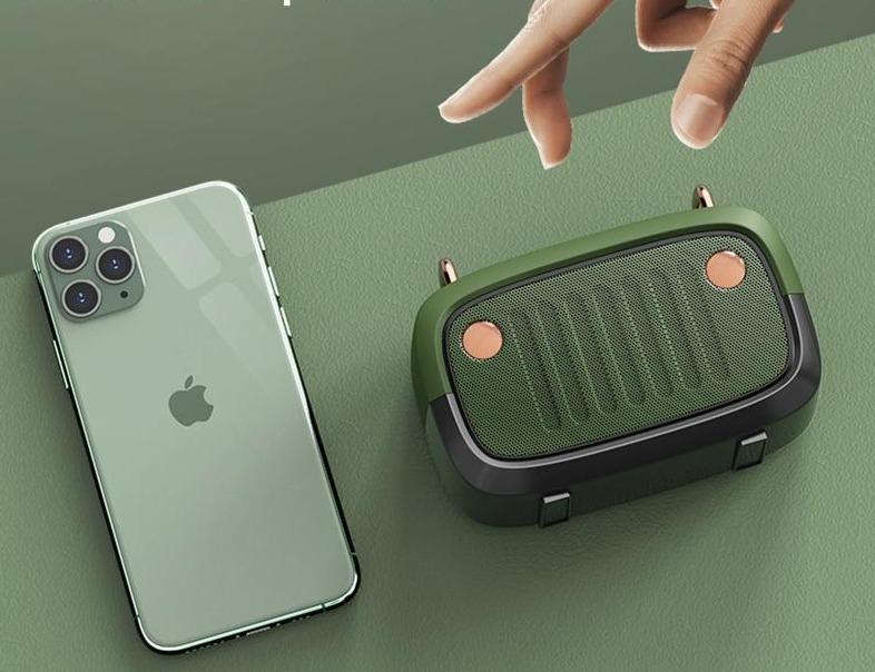 Enceinte Audio Vintage Verte - Louise Vintage