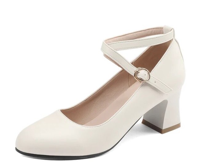Escarpins Années 40 Beige - Louise Vintage