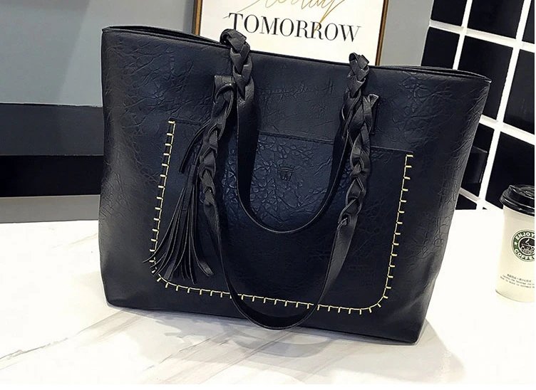 Grand Sac Vintage Pas Cher Noir - Louise Vintage