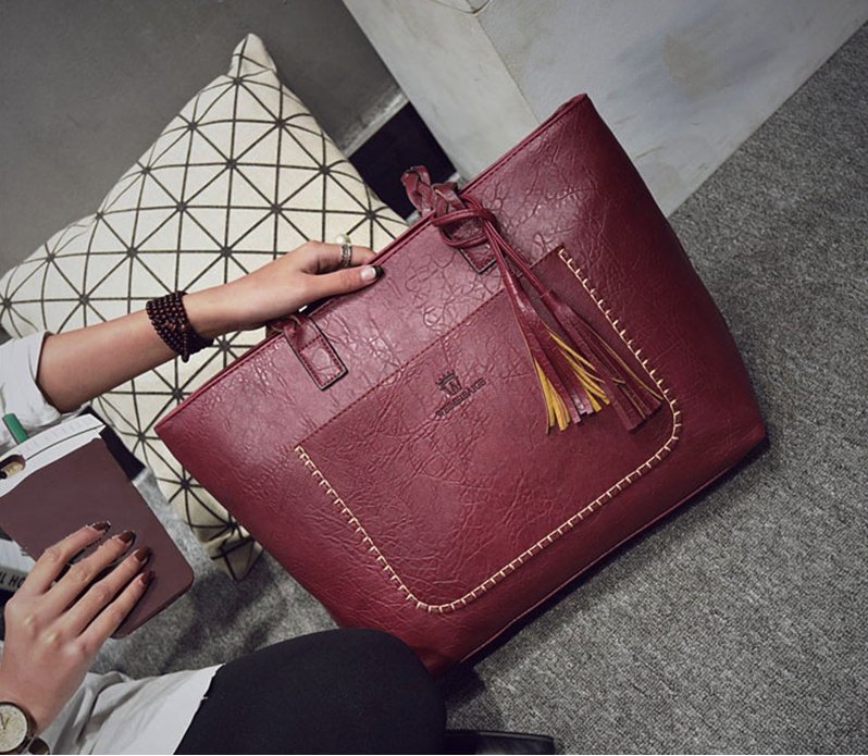 Grand Sac Vintage Pas Cher Rouge - Louise Vintage