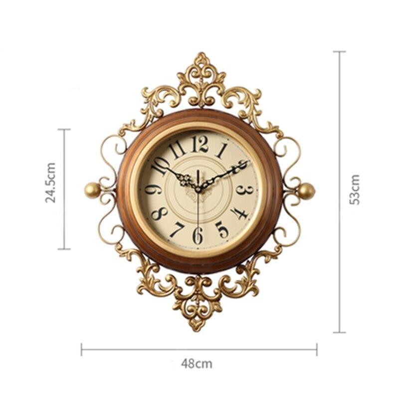 Grosse Horloge Murale Vintage Marron - Louise Vintage