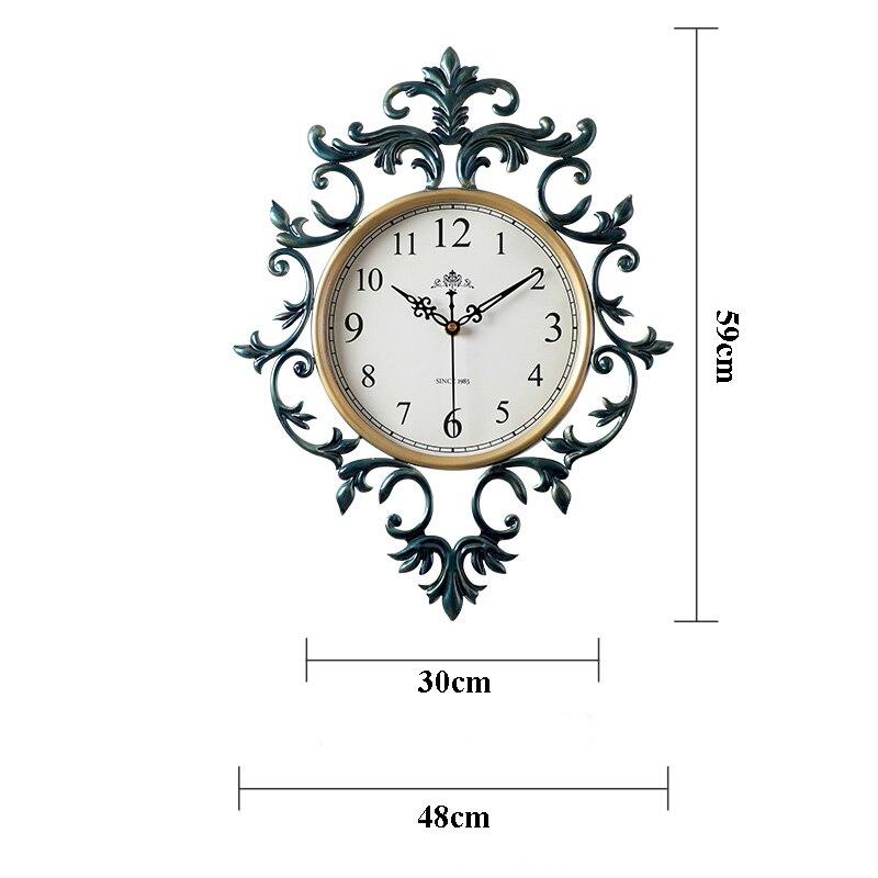 Horloge Murale Fer Vintage Bleu - Louise Vintage