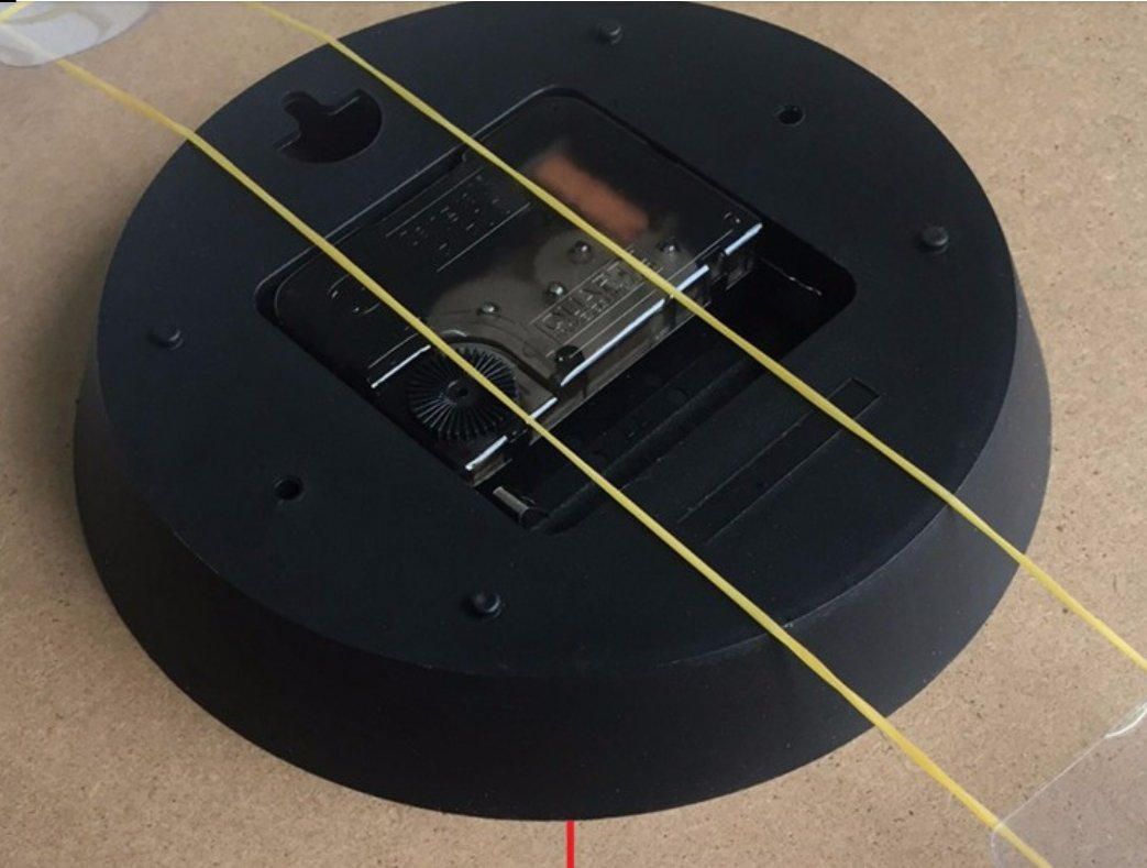 Horloge Murale Géante Vintage Rouge - Louise Vintage