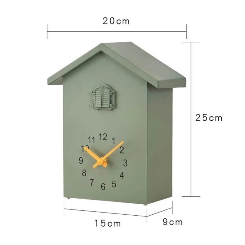 Horloge Murale Ronde Pendule Vintage Verte - Louise Vintage