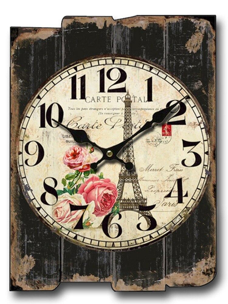 Horloge Murale Vintage 40 cm Tour Eiffel - Louise Vintage