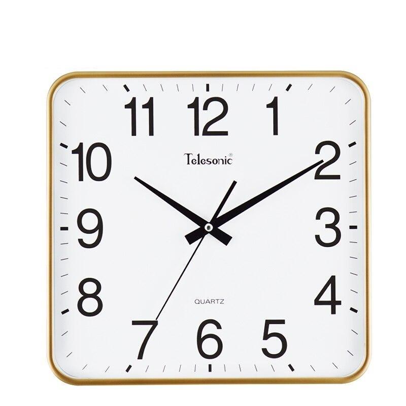 Horloge Murale Vintage Carrée Bords Fins - Louise Vintage