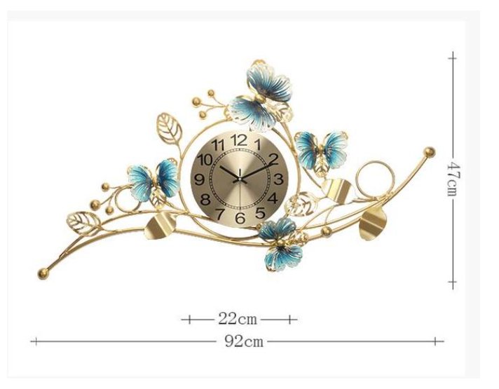 Horloge Murale Vintage Feuilles - Louise Vintage