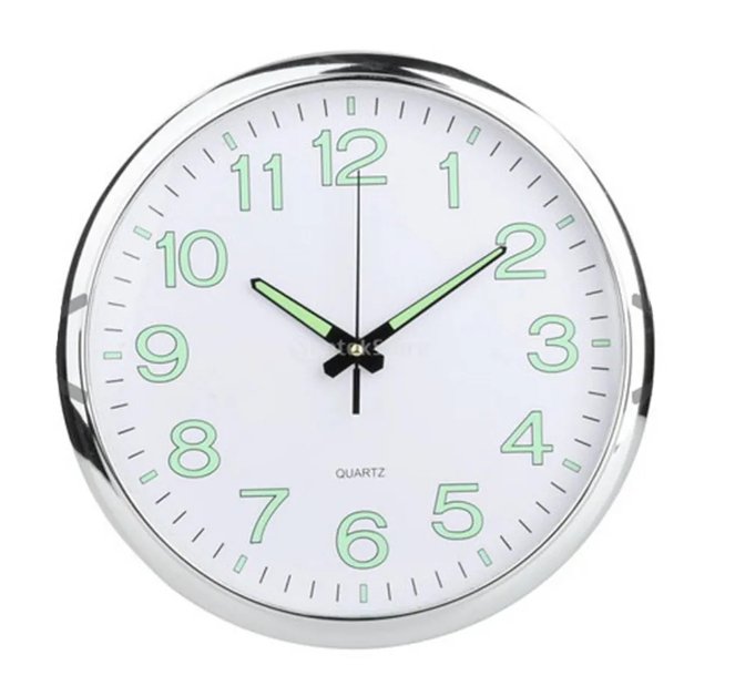 Horloge Murale Vintage Gare Noire Aiguilles vertes - Louise Vintage