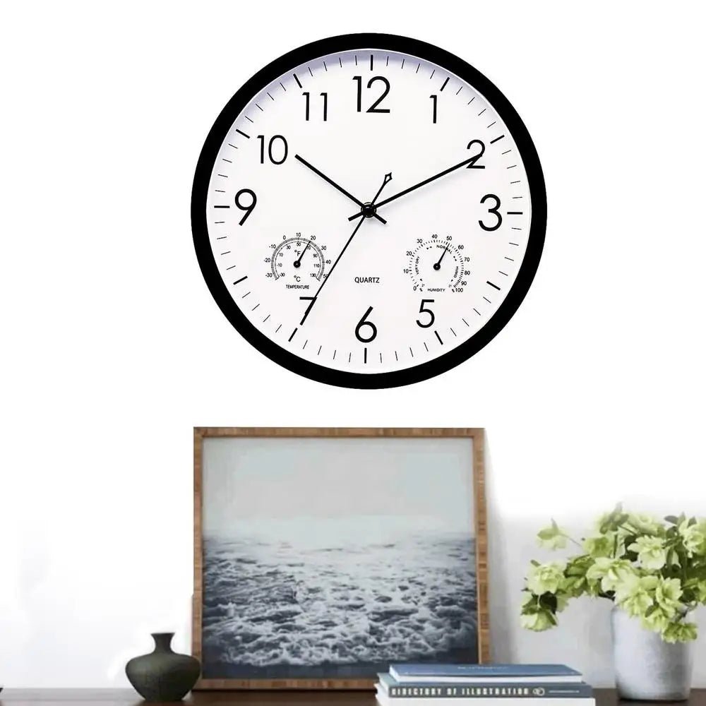 Horloge Murale Vintage Gare Noire et Blanche - Louise Vintage
