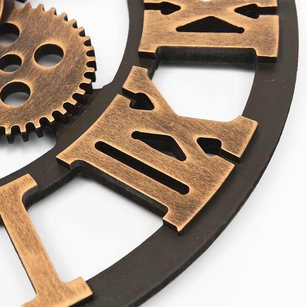 Horloge Murale<br> Industrielle Vintage Or - Louise Vintage