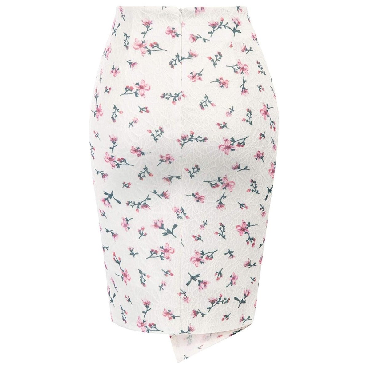 Jupe Crayon Vintage Moulante Roses - Louise Vintage