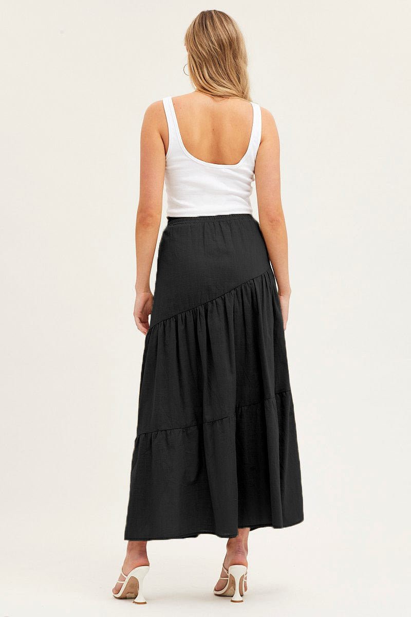 Jupe Midi Noire Vintage - Louise Vintage