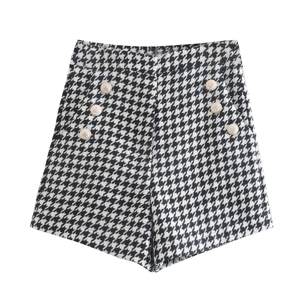 Jupe Short Vintage Noir et Blanc - Louise Vintage