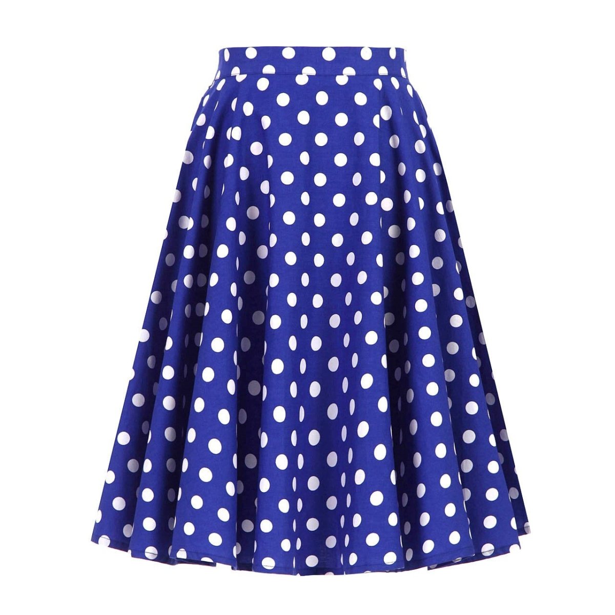 Jupe Vintage Bleue Pois Blancs - Louise Vintage