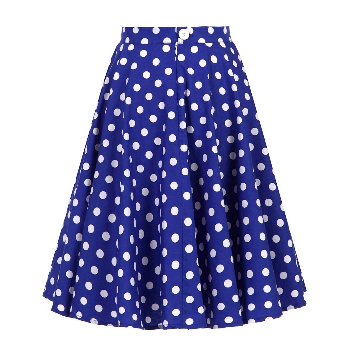 Jupe Vintage Bleue Pois Blancs - Louise Vintage