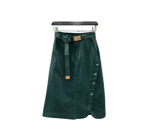 Jupe Vintage Bouton Verte - Louise Vintage