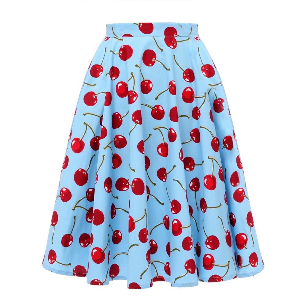 Jupe Vintage Ciel Cerises - Louise Vintage